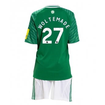Billige Fotballdrakt Newcastle United Nick Woltemade #27 Replika Bortedraktsett Barn 2025-26 Kortermet (med bukser)